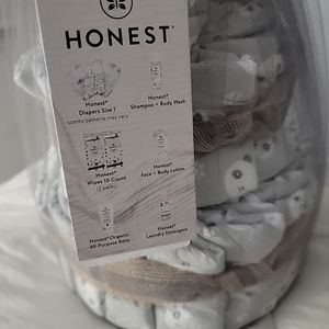 Honest Brand Diaper Cake. With Extra goodies